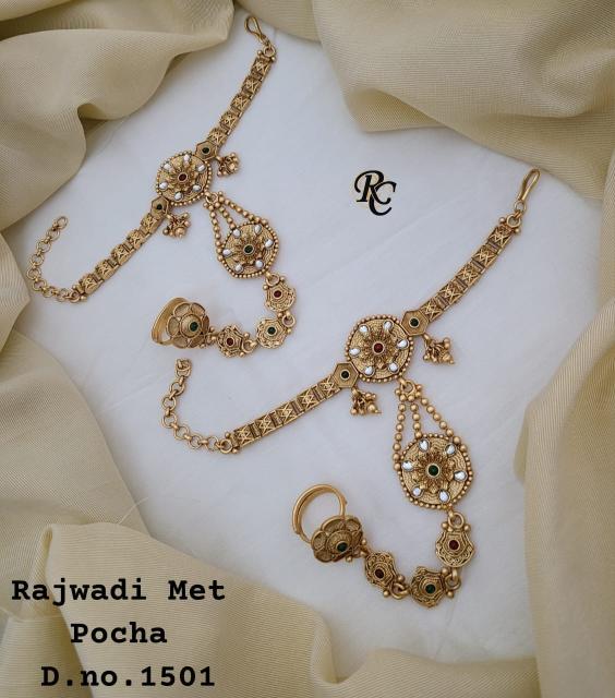 Rajwadi Met Pocha  1501 Imitation jwellery suppliers in surat